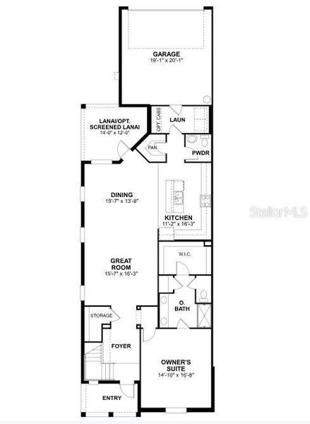 2D floor plan layout of this home in Palmera at Wellen Park, Venice, FL (Image 2). 2D floor plan layout of this home in Palmera at Wellen Park, Venice, FL (Image 2).