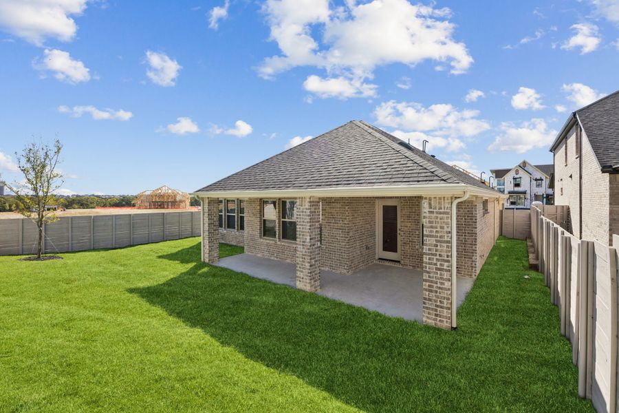 Representative exterior details of a home built from the Adolphus by Centre Living Homes in Painted Tree Woodland West, McKinney (Image 18).