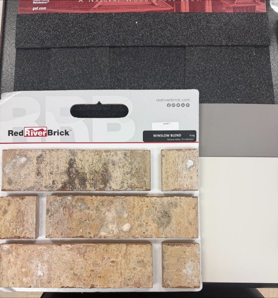 Sample of building materials used in homes in Stoneview, Glen Rose (Image 3).