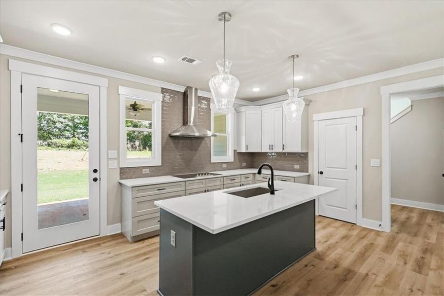 Furnished interior view inside a new home in , Statham (Image 8).