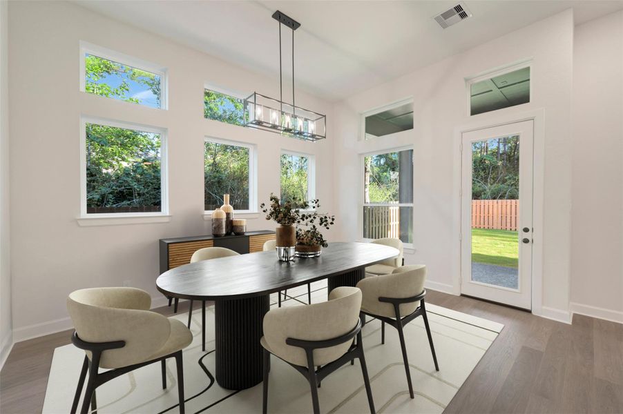 Imagine your furniture in this spacious Dining area