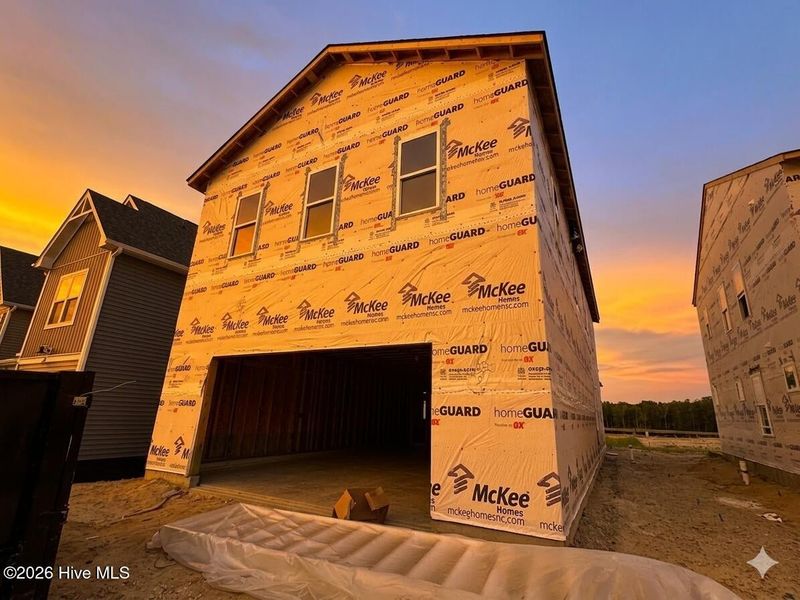 In-progress construction of a new home in Fords Reach, Bolivia, NC (Image 8).