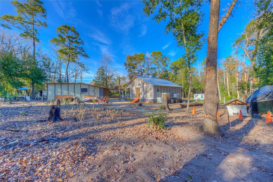 The property is full of life — great soil, space for gardening, and existing farm animals