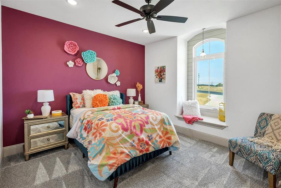 Furnished interior view inside a new home in , Aledo (Image 33).