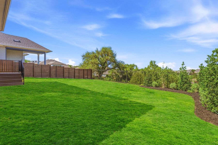 View of fenced backyard View of fenced backyard