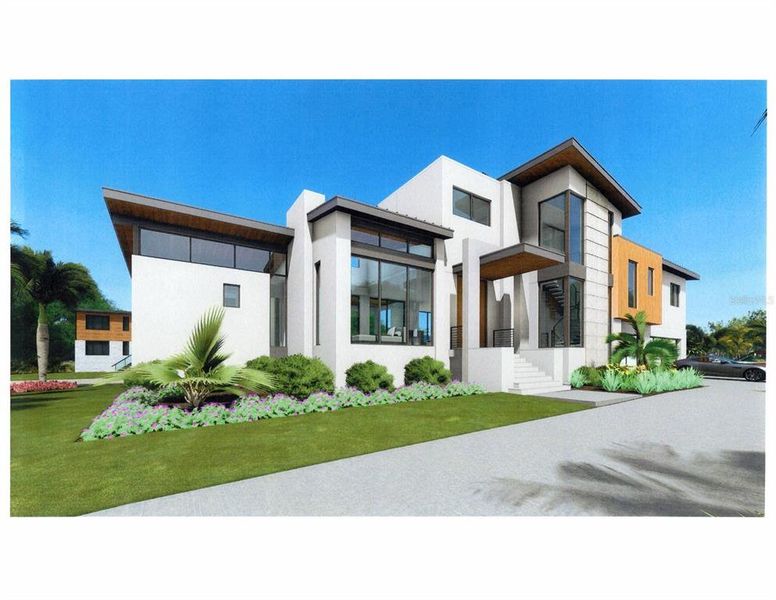 Front exterior of a new home in , Sarasota, FL, highlighting curb appeal (Image 7).