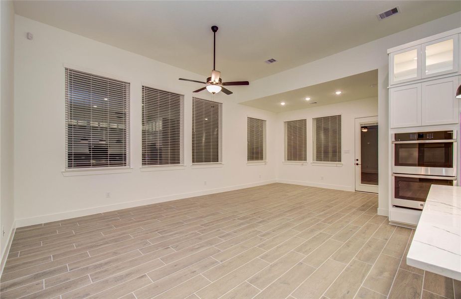 Living area open to dining area!