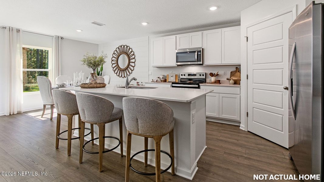 Furnished interior view inside a new home in Copes Landing, Jacksonville (Image 11).
