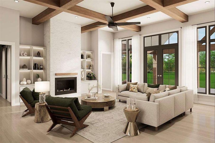 Furnished interior view inside a new home in Oak Water Ranch, Granbury (Image 5). Furnished interior view inside a new home in Oak Water Ranch, Granbury (Image 5).