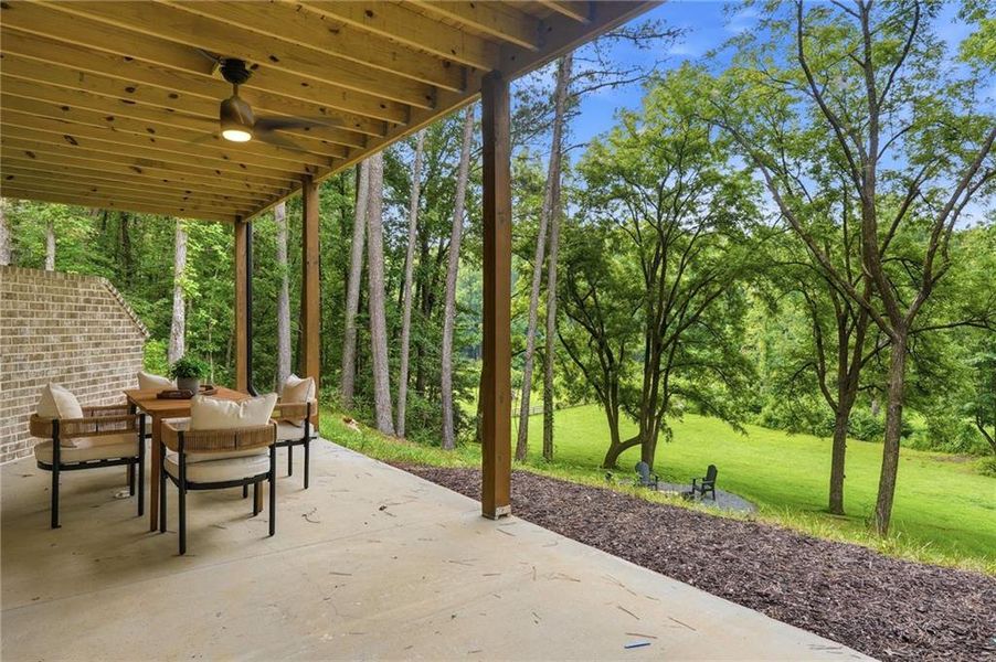 Exterior details and patio area of a home in , Ball Ground (Image 30). Exterior details and patio area of a home in , Ball Ground (Image 30).
