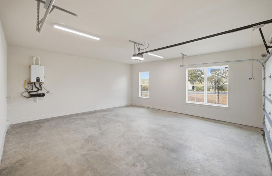 Oversized two-car garage