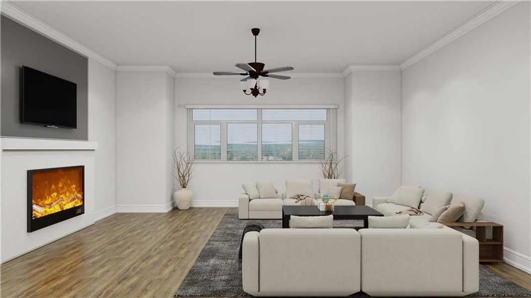 Furnished interior view inside a new home in , Cumming (Image 26).