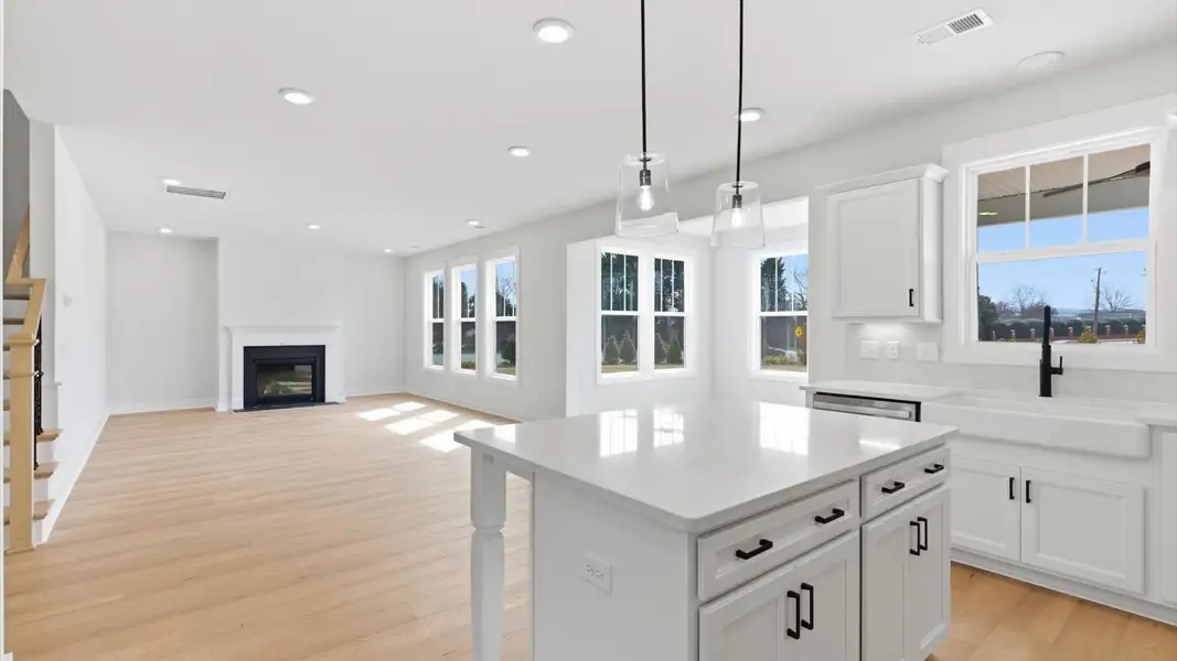 Furnished interior view inside a new home in Pelham Crossing, Greenville (Image 10).