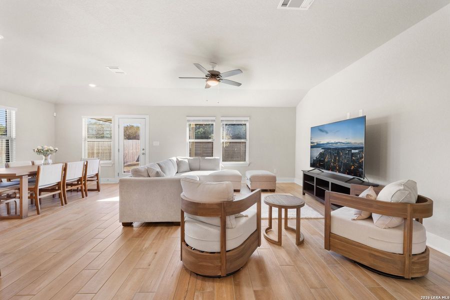 Furnished interior view inside a new home in Fox Falls, Boerne (Image 8). Furnished interior view inside a new home in Fox Falls, Boerne (Image 8).
