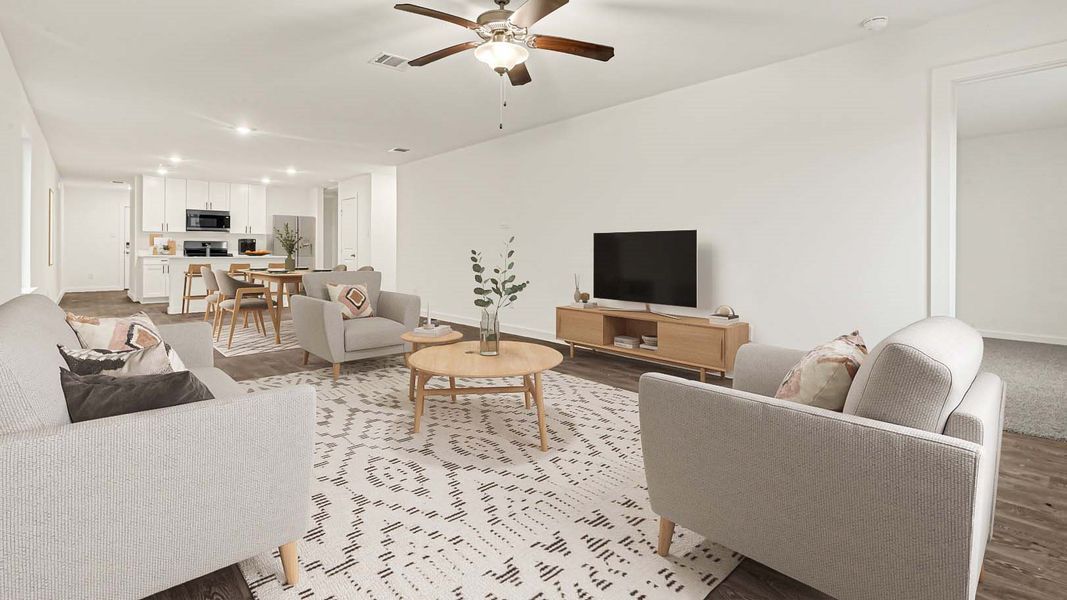 Furnished interior view inside a new home in Milo Farms, Rosenberg (Image 7).