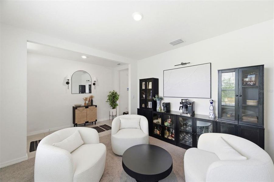 Furnished interior view inside a new home in Epperson, Wesley Chapel (Image 31). Furnished interior view inside a new home in Epperson, Wesley Chapel (Image 31).