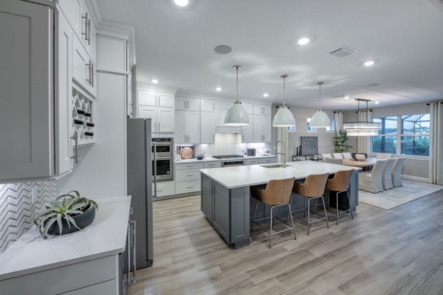 Furnished interior view inside a new home in Costa Pointe, Vero Beach (Image 3).