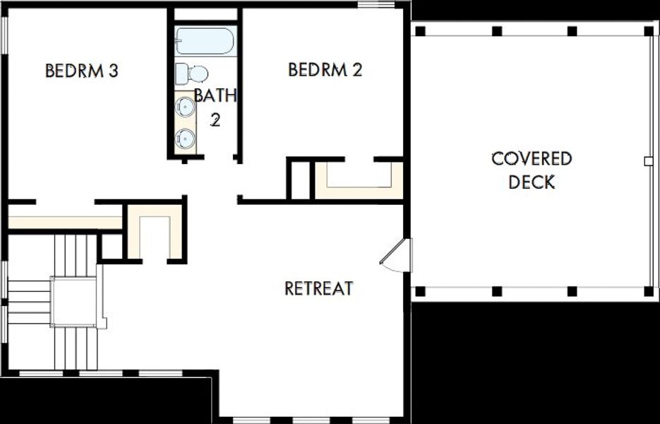 2D floor plan layout of this home in Easthaven at Bridgeland Central - Horizon Collection, Cypress, TX (Image 4). 2D floor plan layout of this home in Easthaven at Bridgeland Central - Horizon Collection, Cypress, TX (Image 4).