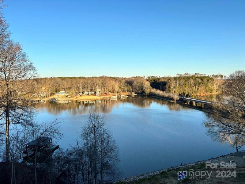 Lake views from the community