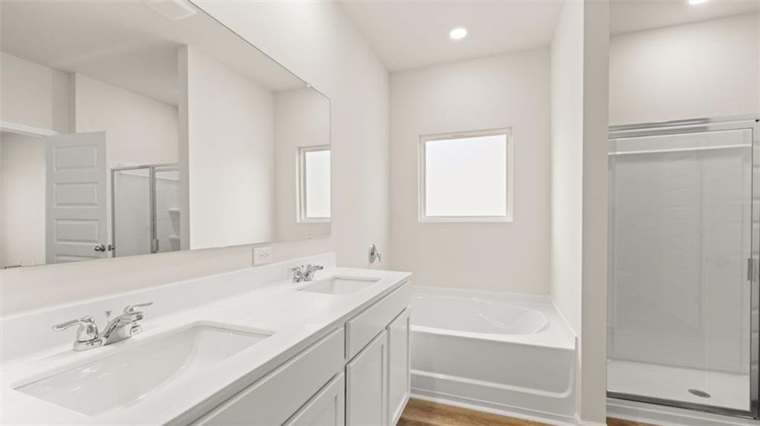 Furnished interior view inside a new home in Preserve at Dove Creek, Statham (Image 5).