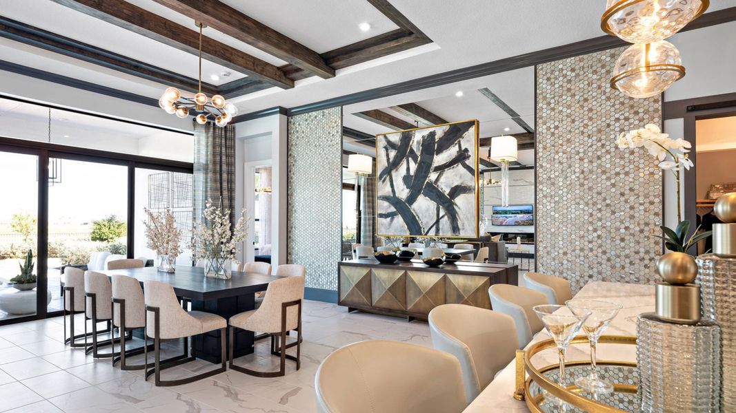 Island Kitchen into Dining
