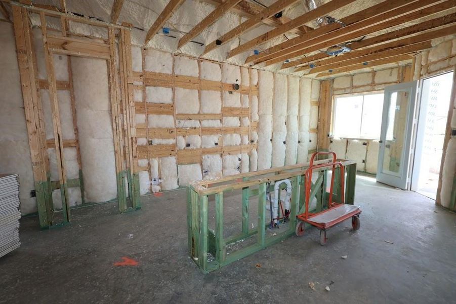 In-progress construction of a new home in Brookewater 55’ Homesites, Rosenberg, TX (Image 7).