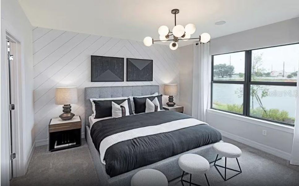 Furnished interior view inside a new home in Lakespur Wellen Park, Venice (Image 11).