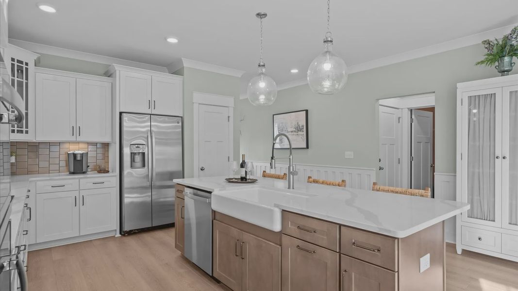 Furnished interior view inside a new home in Creeks at Midway, Anderson (Image 11).