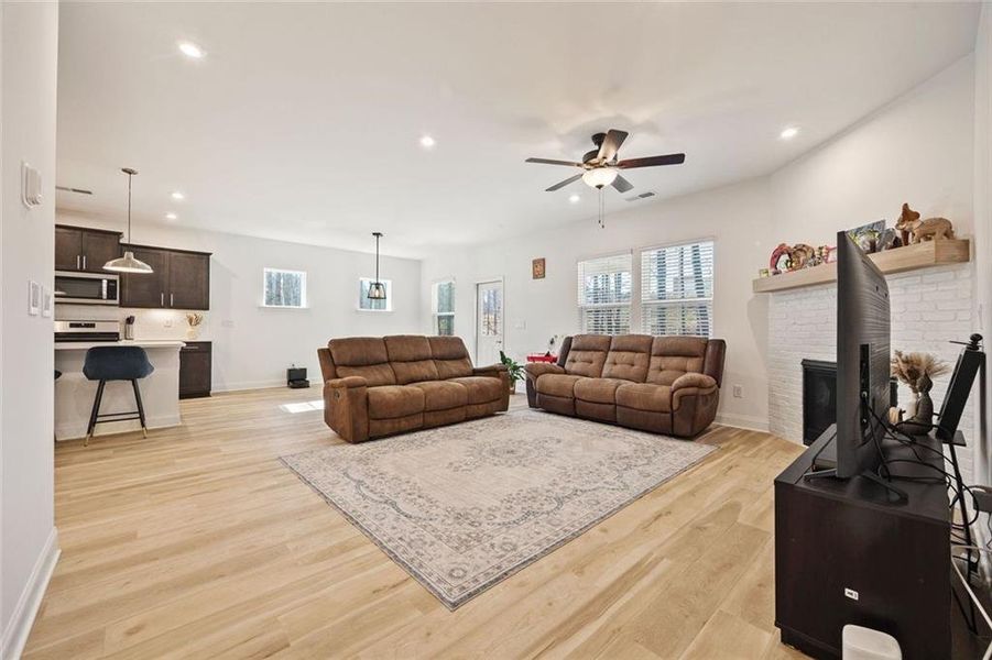 Furnished interior view inside a new home in , Cumming (Image 7).