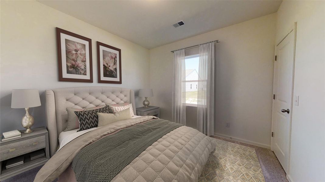 Furnished interior view inside a new home in The Trails at Carmel, Pflugerville (Image 8). Furnished interior view inside a new home in The Trails at Carmel, Pflugerville (Image 8).