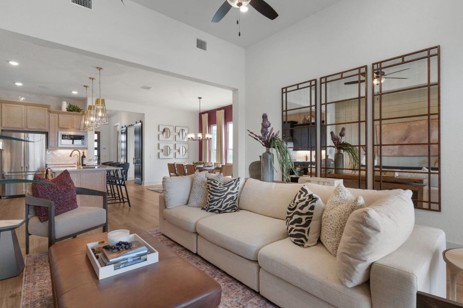 Furnished interior view inside a new home in Davis Ranch, San Antonio (Image 11).