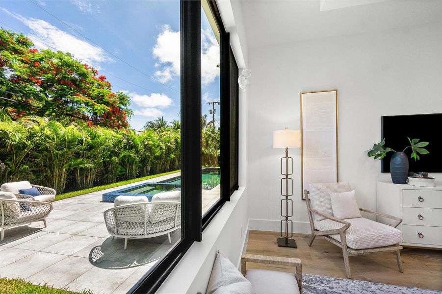 Furnished interior view inside a new home in , Delray Beach (Image 30).