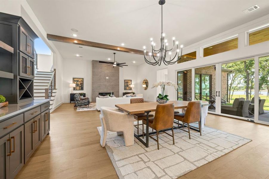 Furnished interior view inside a new home in The Resort on Eagle Mt. Lake, Fort Worth (Image 15).