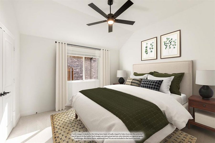 Furnished interior view inside a new home in Meadow Vista 60-65, Anna (Image 16). Furnished interior view inside a new home in Meadow Vista 60-65, Anna (Image 16).