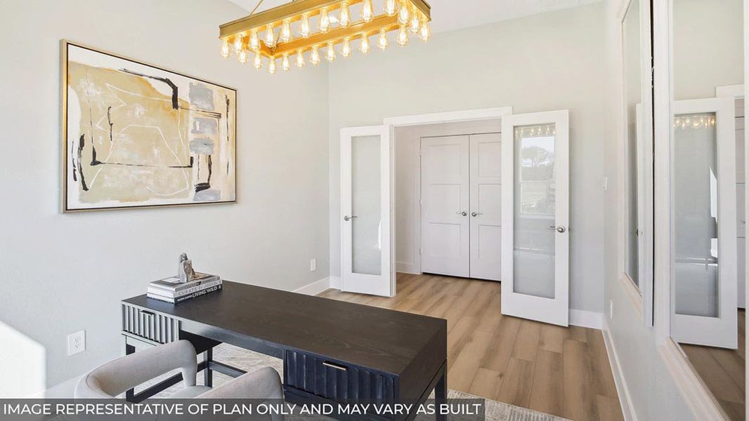 Representative furnished interior of a home built from the Sonoma by D.R. Horton in Riverside Estates, Mont Belvieu (Image 14).