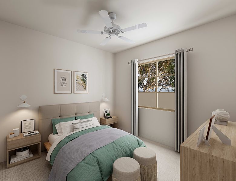 Representative furnished interior of a home built from the Juniper Plan 40-7 by Tri Pointe Homes in Waterston Central, Gilbert (Image 10).