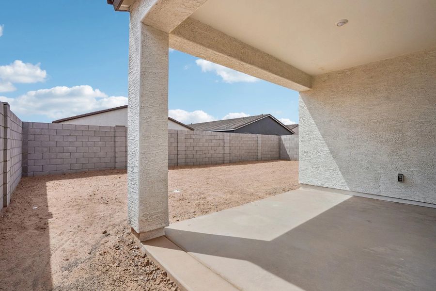 Covered patio