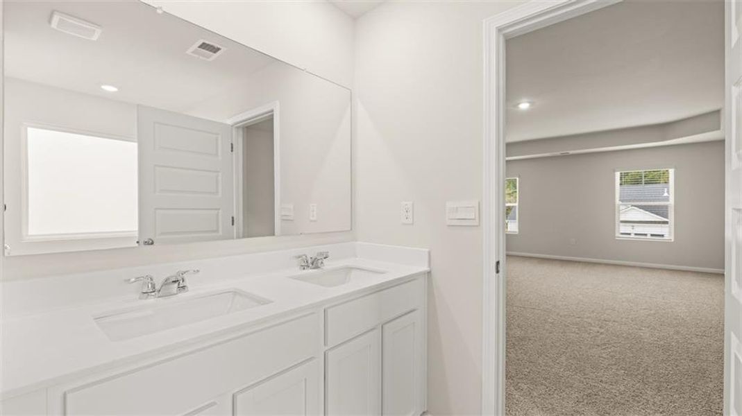 Furnished interior view inside a new home in Preserve at Dove Creek, Winder (Image 7).