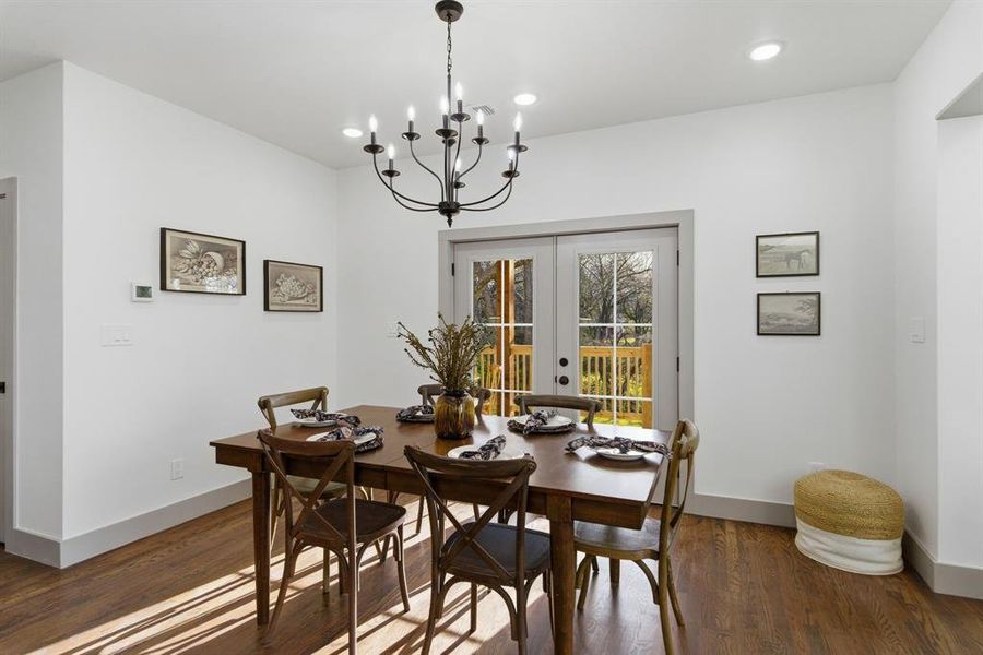 Furnished interior view inside a new home in , Denison (Image 5).