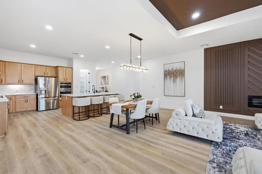Furnished interior view inside a new home in , Denton (Image 14).