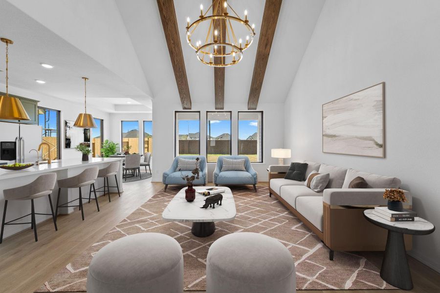 Furnished interior view inside a new home in Blue Heron Estates, Mont Belvieu (Image 10).