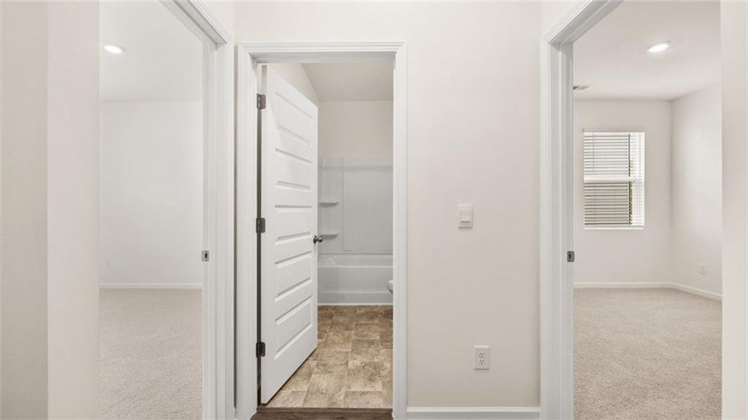 Spacious, unfurnished interior of a new home in The Reserve at Calcutta, Stockbridge (Image 22). Spacious, unfurnished interior of a new home in The Reserve at Calcutta, Stockbridge (Image 22).