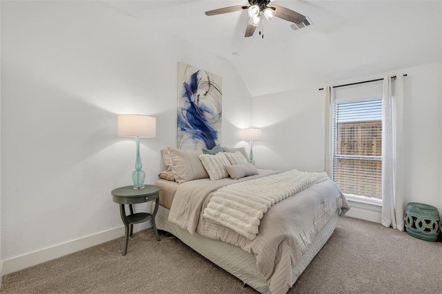Secluded 4th Bedroom with ensuite bath is perfect for multigeneration living or guest. Secluded 4th Bedroom with ensuite bath is perfect for multigeneration living or guest.