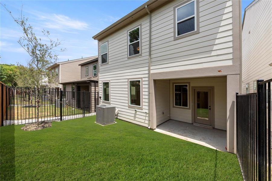 Front exterior of a new home in Sereno Oaks at Buckner Terrace, Dallas, TX, highlighting curb appeal (Image 23). Front exterior of a new home in Sereno Oaks at Buckner Terrace, Dallas, TX, highlighting curb appeal (Image 23).