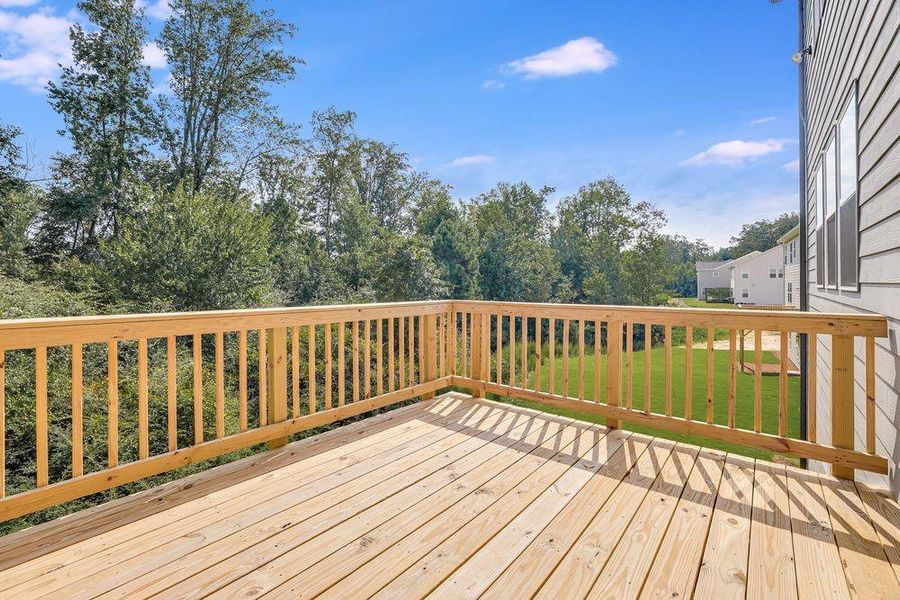 Front exterior of a new home in Falls Creek, Flowery Branch, GA, highlighting curb appeal (Image 23).