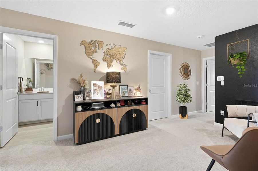 Furnished interior view inside a new home in Hardwick Farms, Jacksonville (Image 8). Furnished interior view inside a new home in Hardwick Farms, Jacksonville (Image 8).