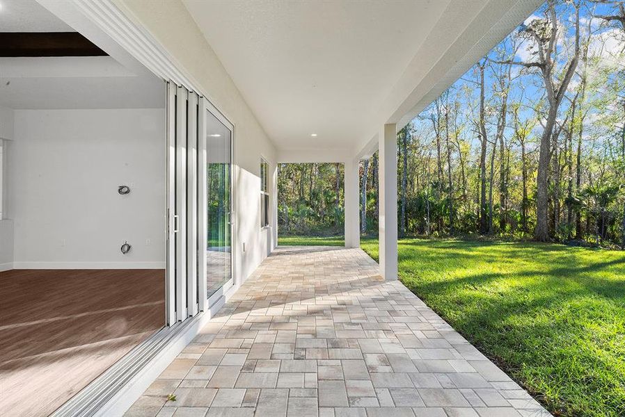Exterior details and patio area of a home in , Brooksville (Image 20).