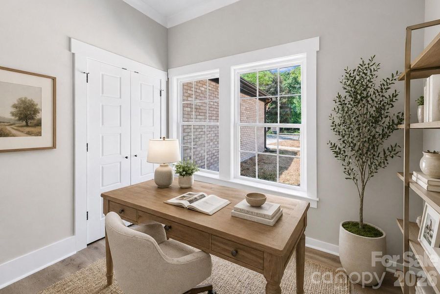 4th bedroom can be a flex/bedroom or office.  Virtually staged