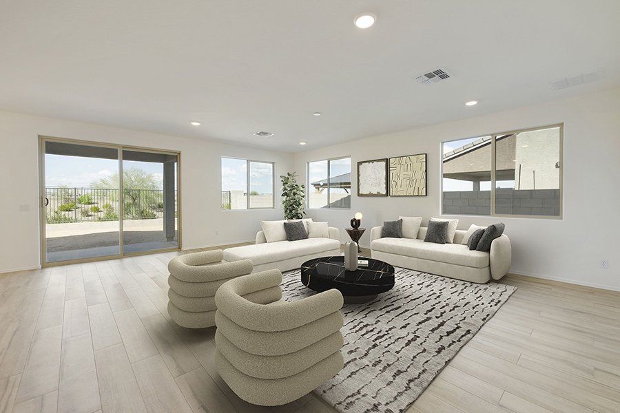 Furnished interior view inside a new home in Alora at Ironwing, Litchfield Park (Image 8).