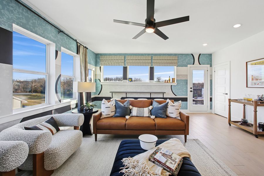 Representative furnished interior of a home built from the The Gavin by David Weekley Homes in Trails at Waterside - Garden Series, Fort Worth (Image 3). Representative furnished interior of a home built from the The Gavin by David Weekley Homes in Trails at Waterside - Garden Series, Fort Worth (Image 3).